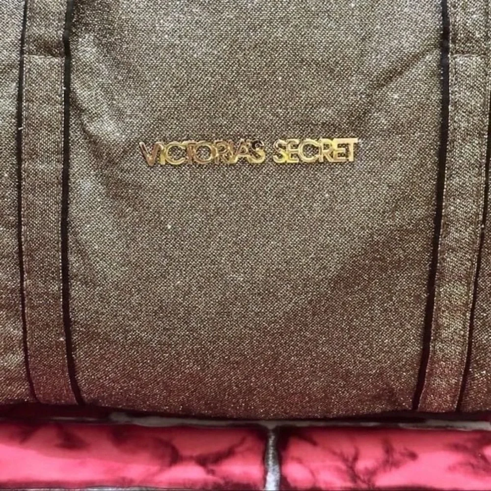 Victoria's Secret Gold Tote Bag